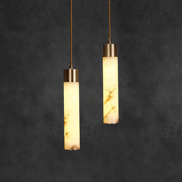 Vintage Alabaster Tala Pendant Light – Elegant Brass Hanging Lamp | Alsolight