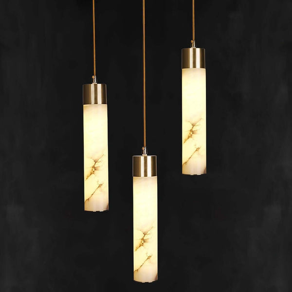 Vintage Alabaster Tala Pendant Light – Elegant Brass Hanging Lamp | Alsolight