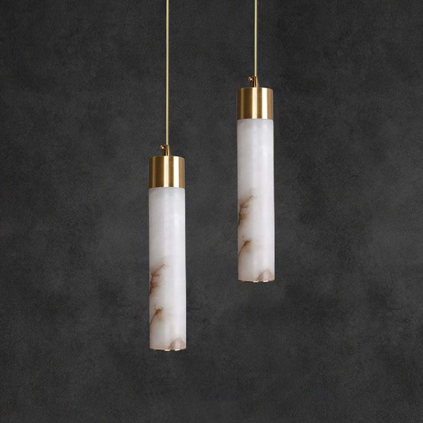 Vintage Alabaster Tala Pendant Light – Elegant Brass Hanging Lamp | Alsolight