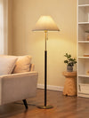 Fabric Brass Floor Lamp