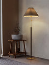 Fabric Brass Floor Lamp