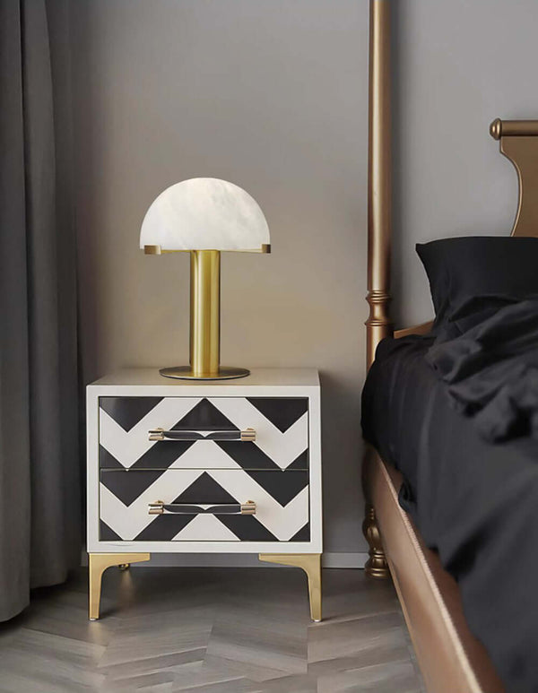 Gesse Table Lamp – Unique Alabaster, Minimalist Color Matching | Alsolight