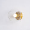 Minimalist Brass Flush Mount Light