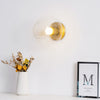 Minimalist Brass Flush Mount Light