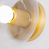 Minimalist Brass Flush Mount Light