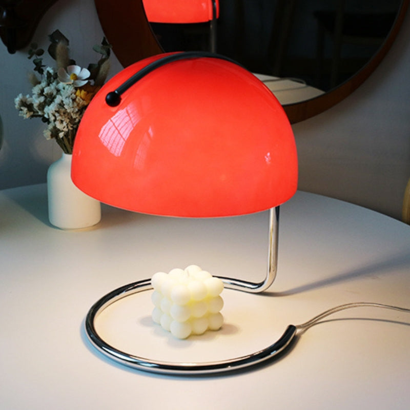 Round Dome Glass Table Lamp