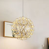 Silver Spark Ball Pendant Light