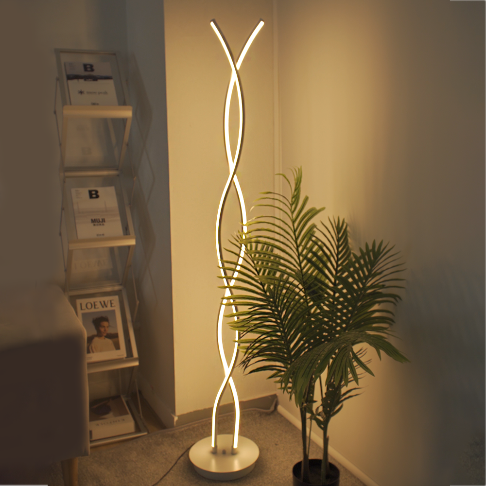 Spiral LED Floor Lamp