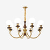 Walnut Alloy Chandelier