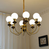 Walnut Alloy Chandelier