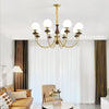 Walnut Alloy Chandelier