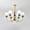 Walnut Alloy Chandelier