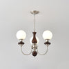 Walnut Alloy Chandelier