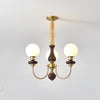 Walnut Alloy Chandelier