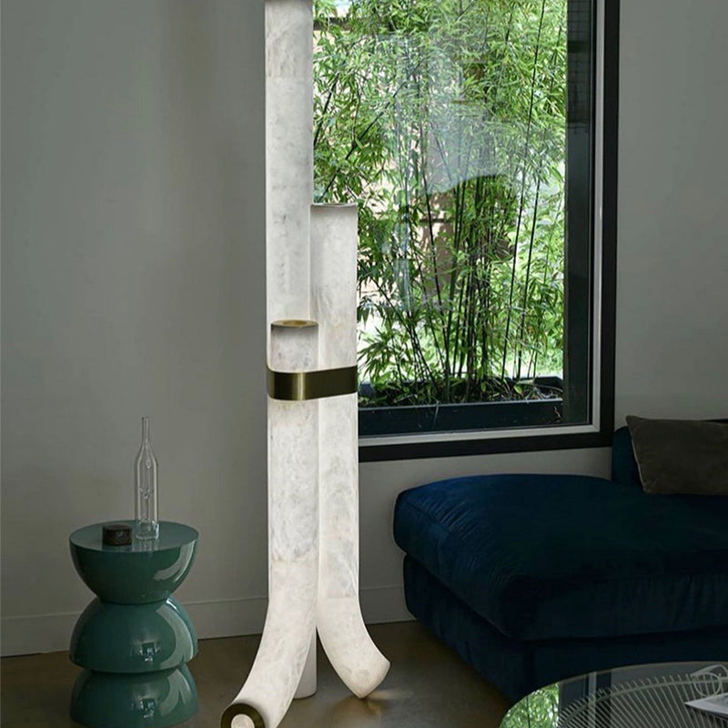 Lyra Artistic Alabaster Floor Lamp