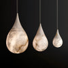 Teardrop Alabaster Teardrop Pendant Light